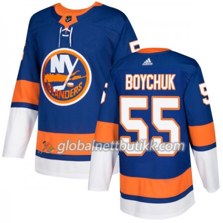 New York Islanders Hockeydrakt Johnny Boychuk 55 2017-2018 Royal Adidas Authentic - Herre
